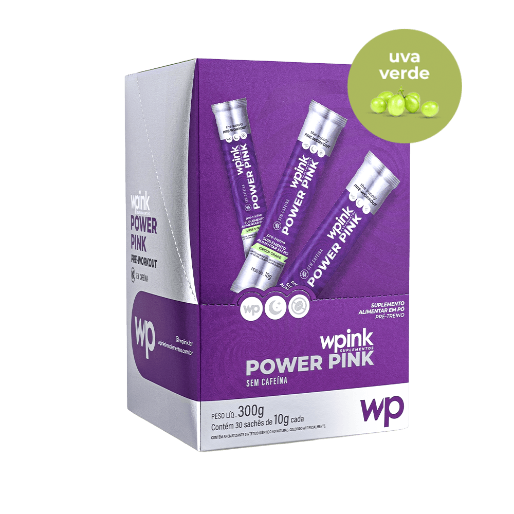 Pré-treino sem cafeína de uva verde - pré-treino - 300g